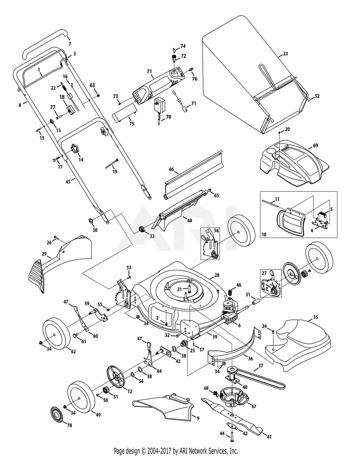 cub cadet weed eater parts diagram