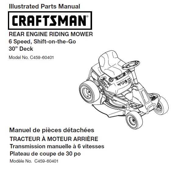 craftsman mower deck parts diagram