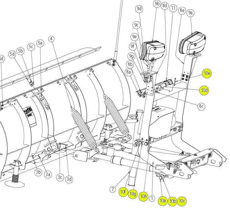 snow plow parts diagram