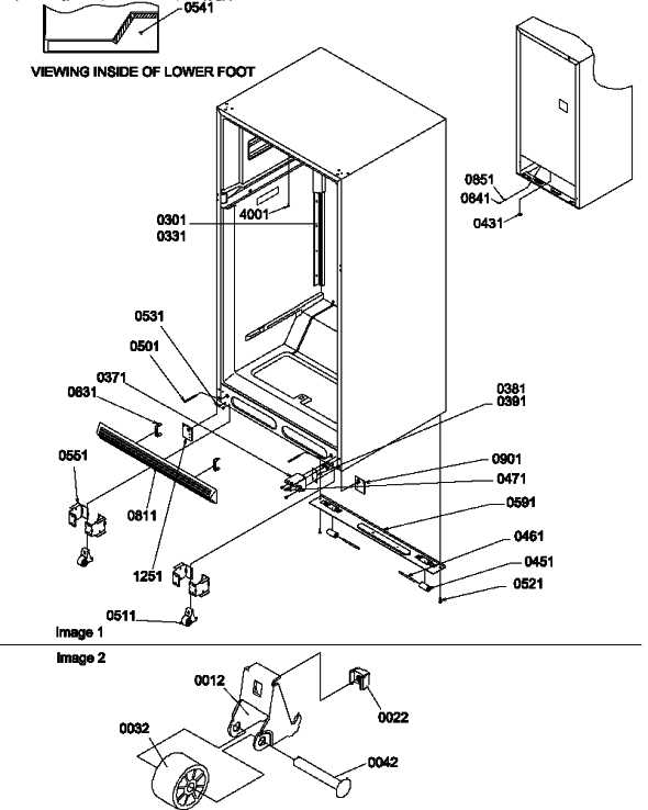 amana refrigerator parts diagram