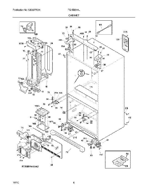 frigidaire parts diagram