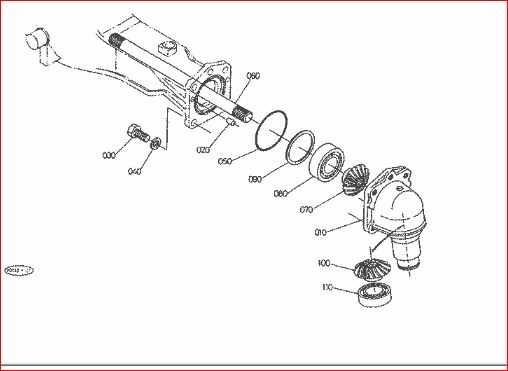 front axle kubota tractor parts diagram