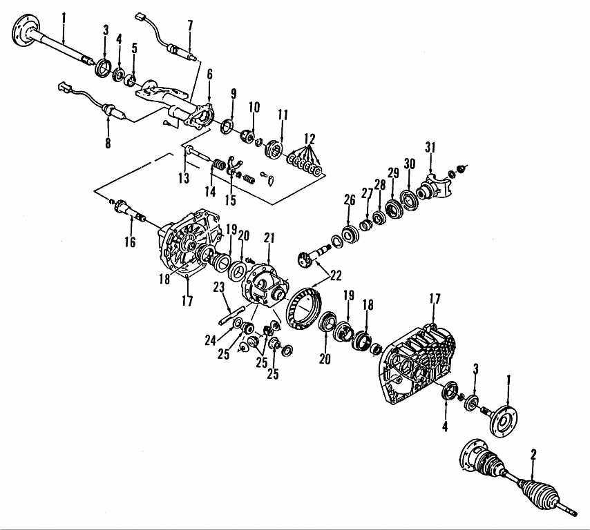 front differential parts diagram