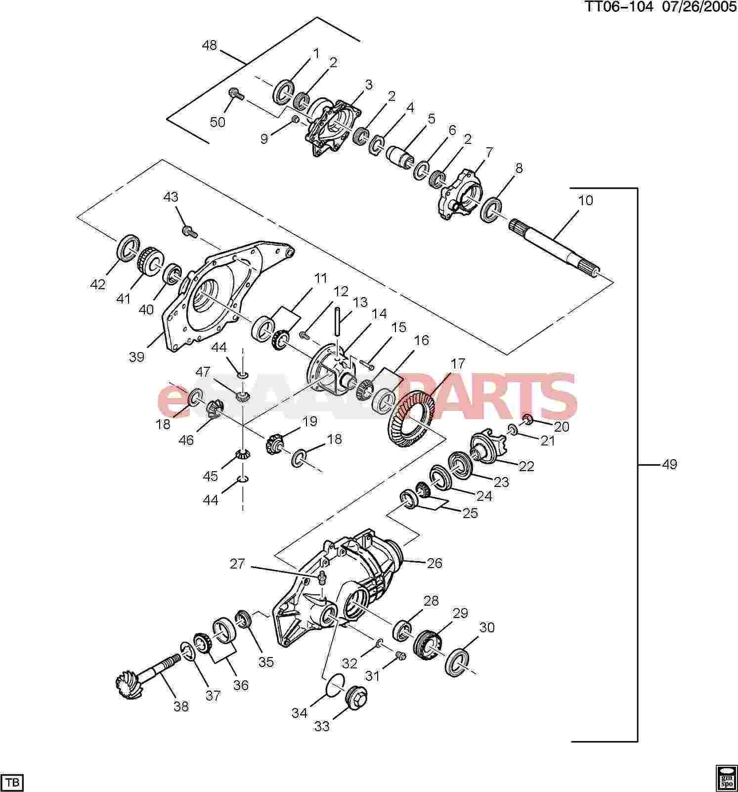 front differential parts diagram