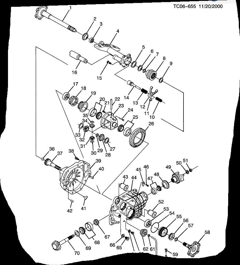 front differential parts diagram