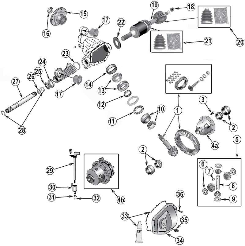 front end jeep grand cherokee parts diagram