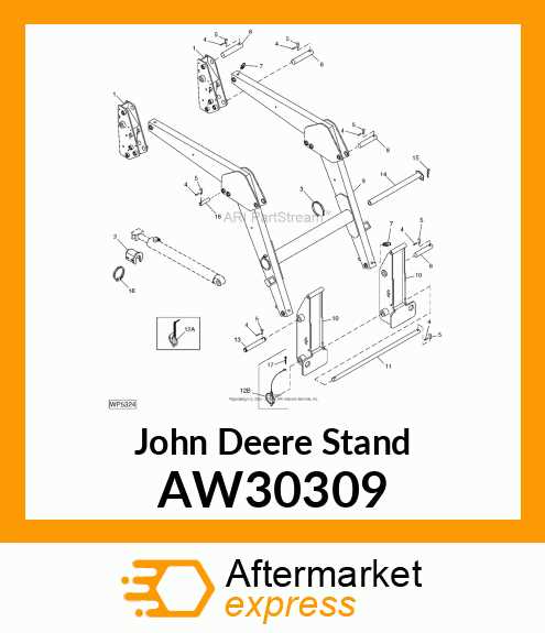 front end loader parts diagram