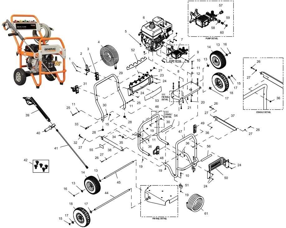 electric pressure washer parts diagram