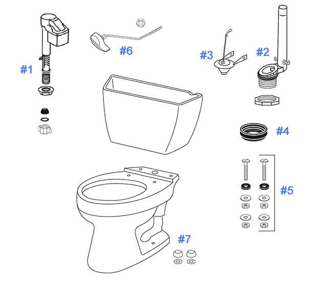 toto toilet parts diagram