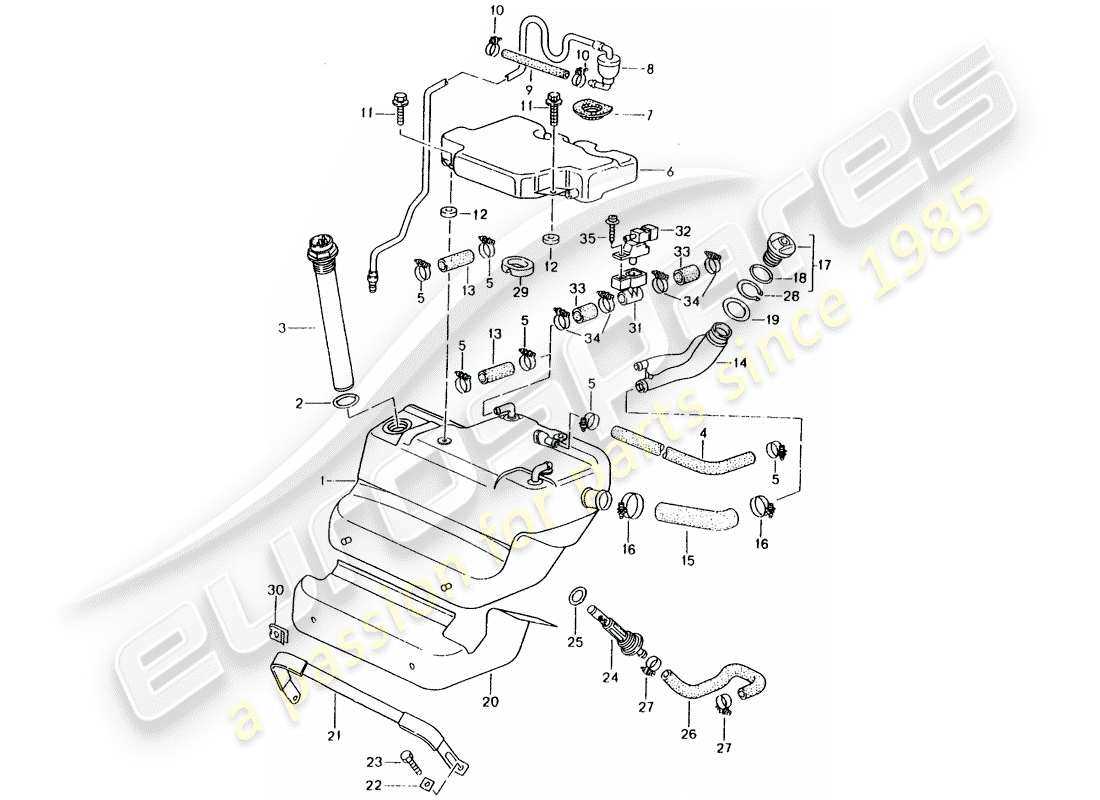 gas tank parts diagram