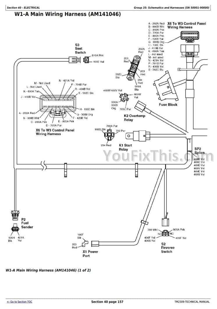 john deere x534 parts diagram