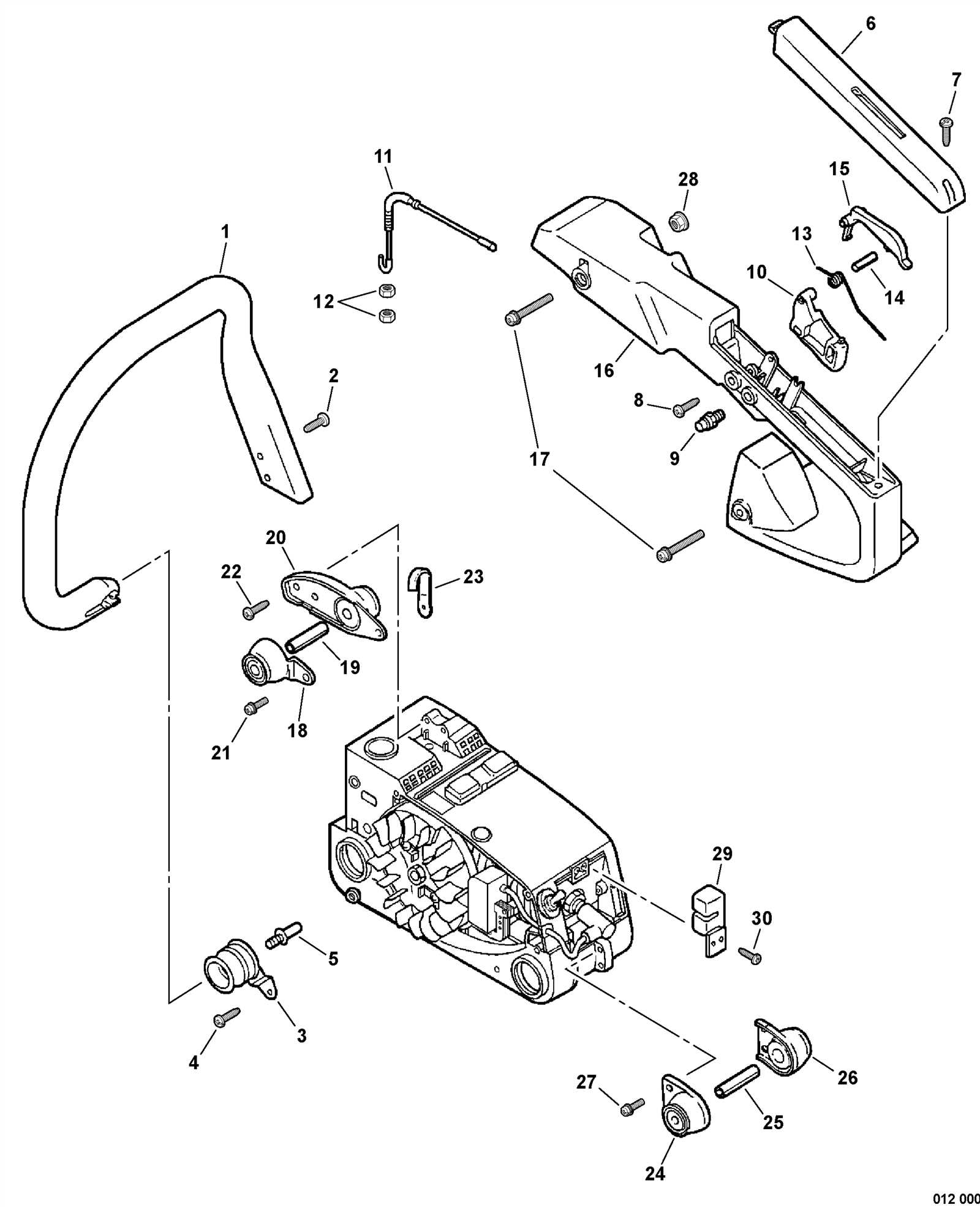 stihl 025 chainsaw parts diagram