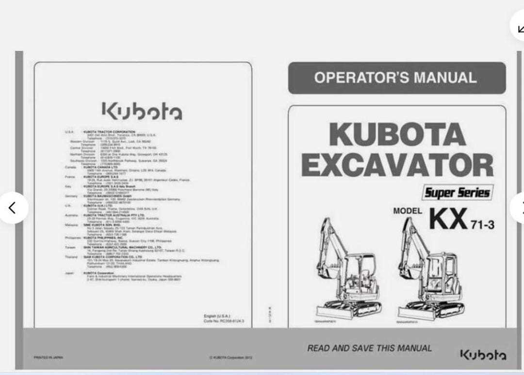 kubota kx71 3 parts diagram