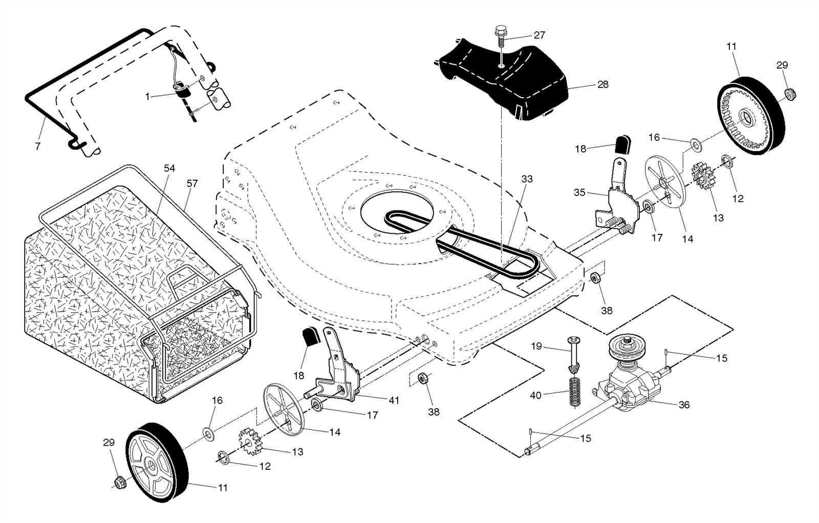 weed eater lawn mower parts diagrams