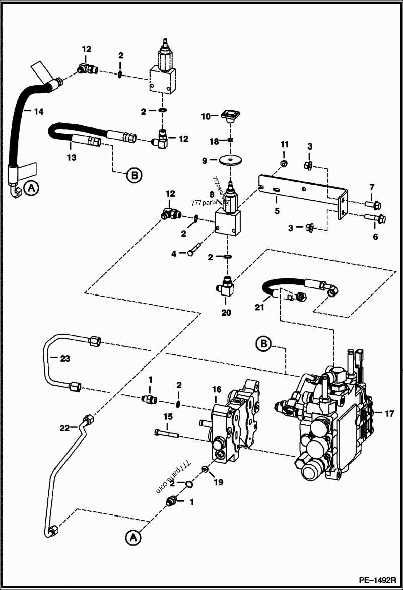 bobcat t190 parts diagram