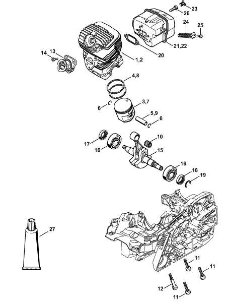 stihl ms291 parts diagram