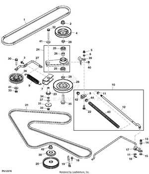 john deere freedom 42 mulching deck parts diagram