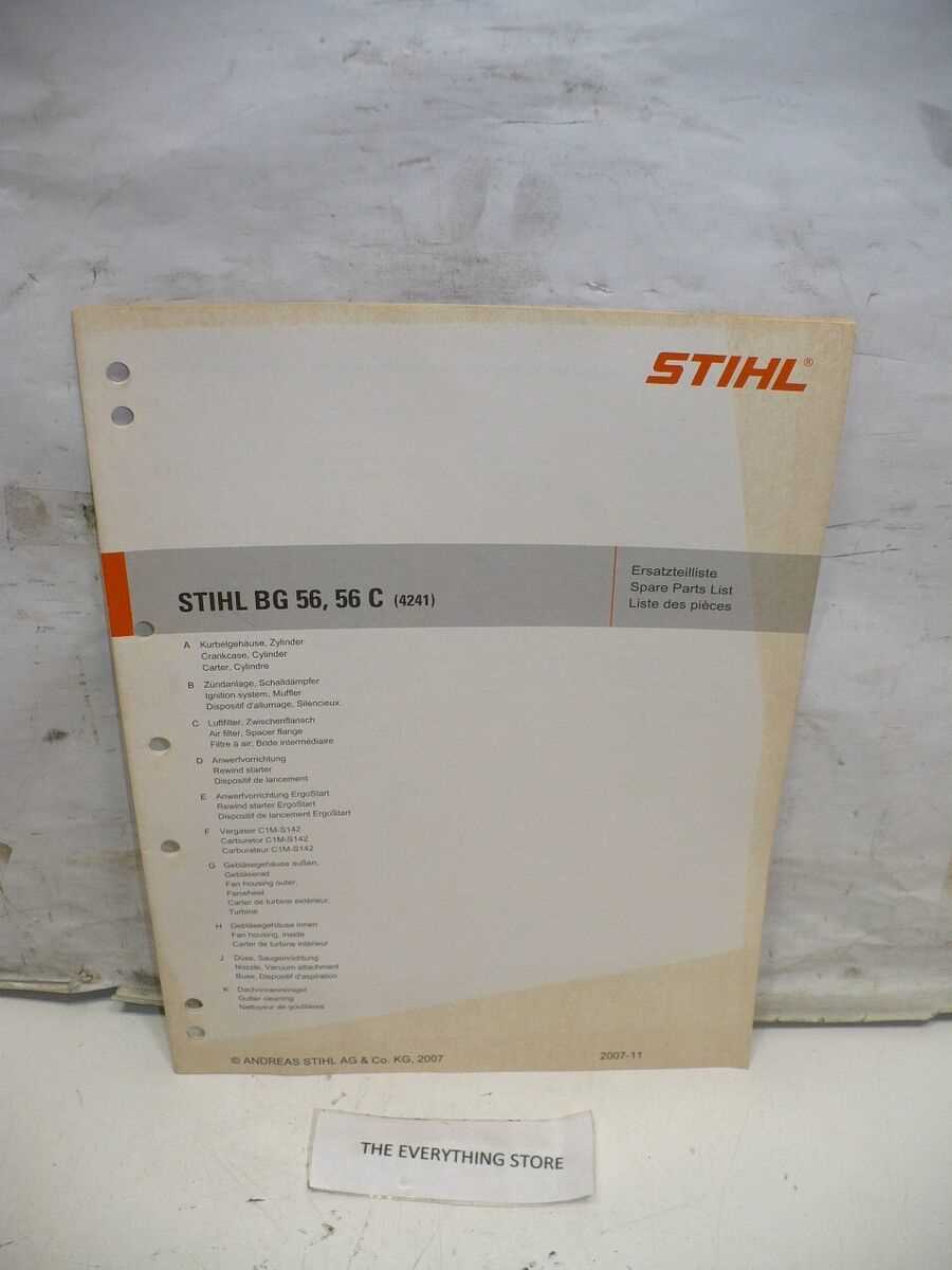stihl bg 50 replacement parts diagram