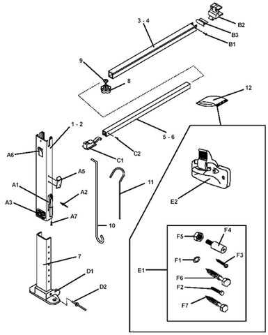 dometic a&e awning parts diagram