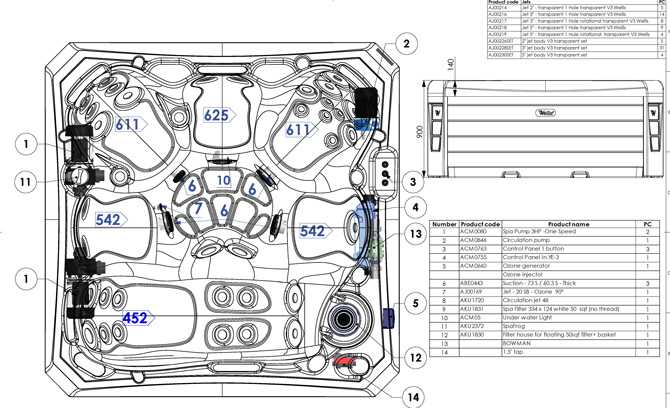 hot tub parts diagram