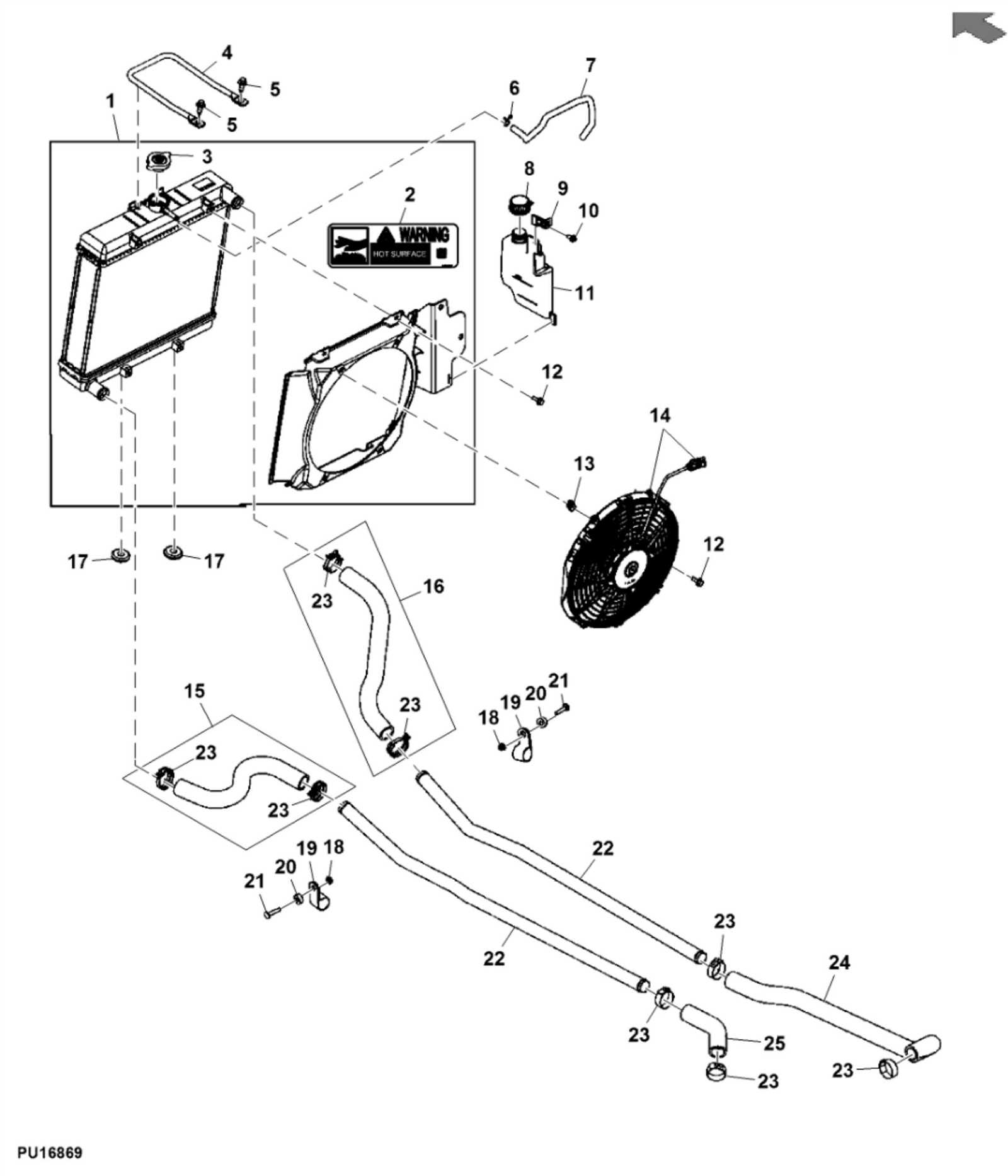 john deere gator 625i parts diagram