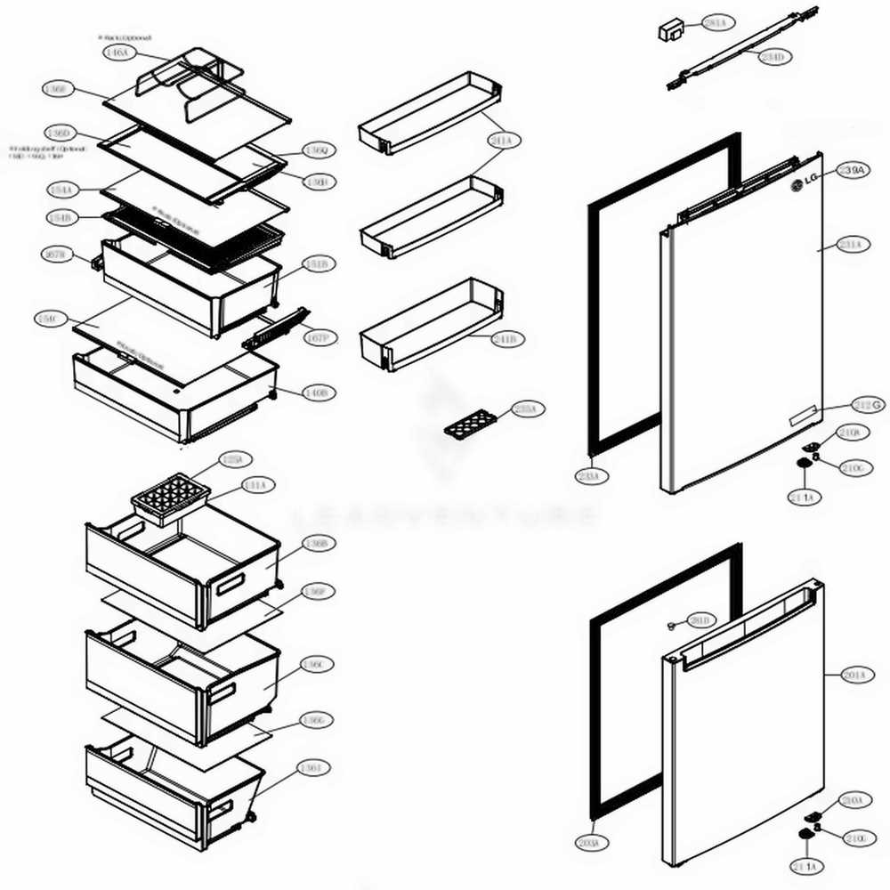 lg french door refrigerator parts diagram