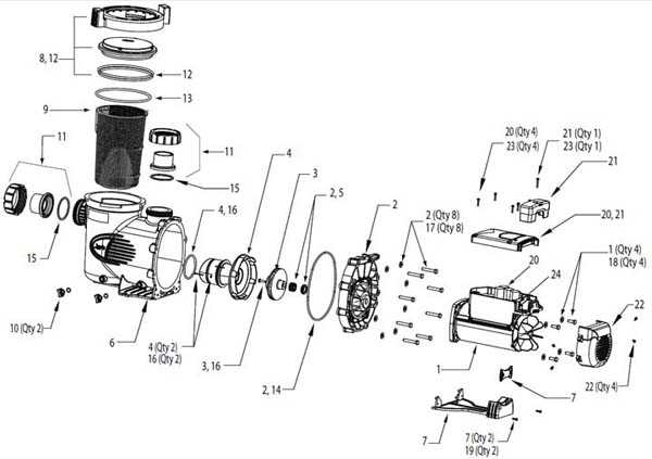 jandy pool pump parts diagram