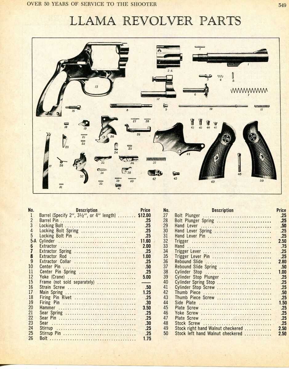 revolver parts diagram