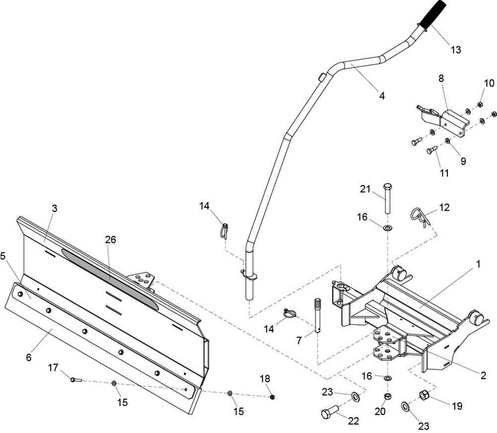 john deere snow plow parts diagram