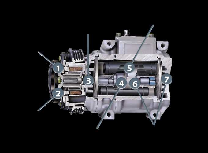 air conditioner compressor parts diagram