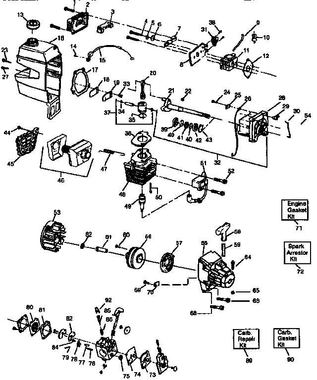 weed wacker parts diagrams