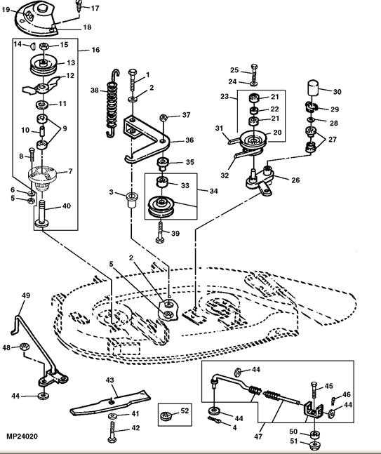 john deere gt235 parts diagram