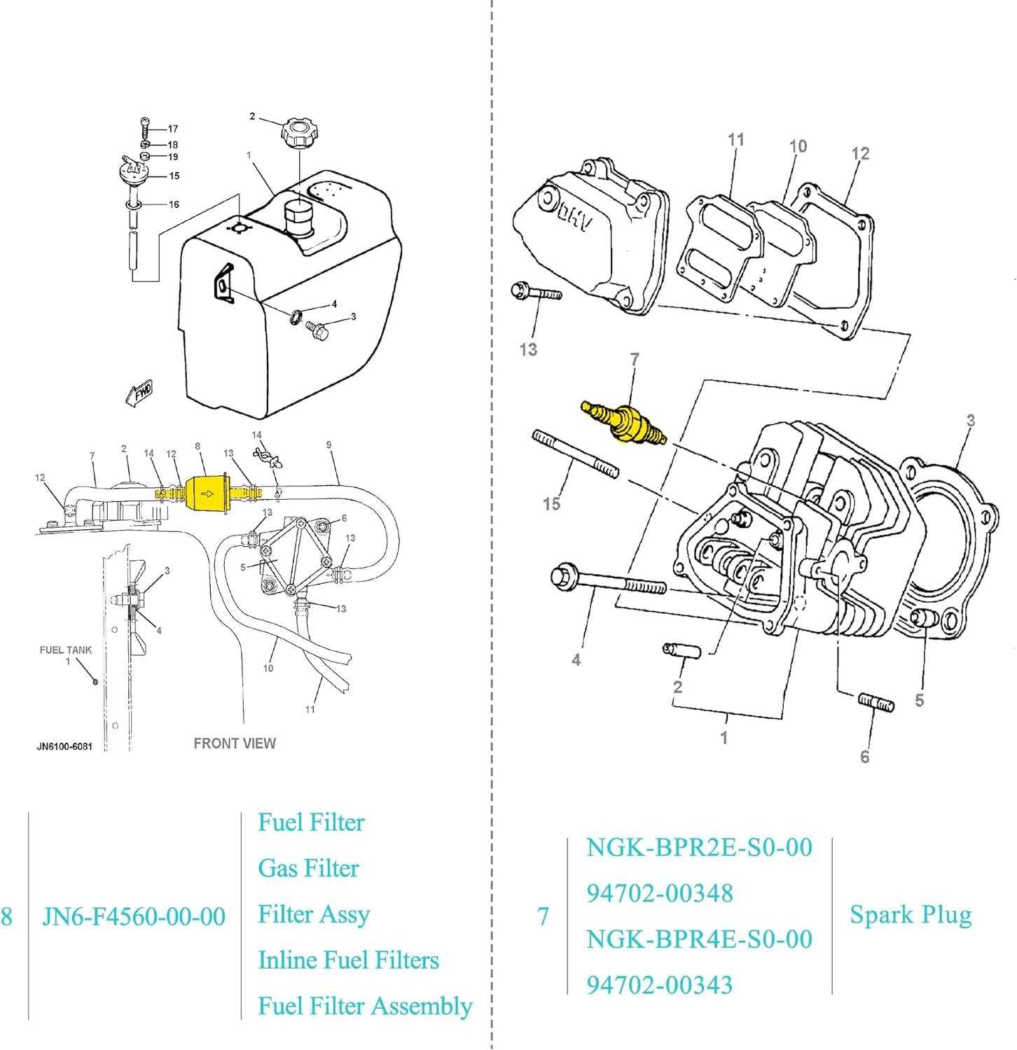 yamaha g29 golf cart parts diagram