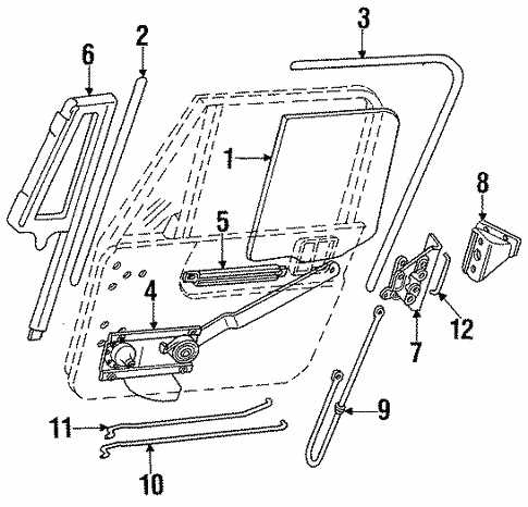 jeep wrangler door parts diagram