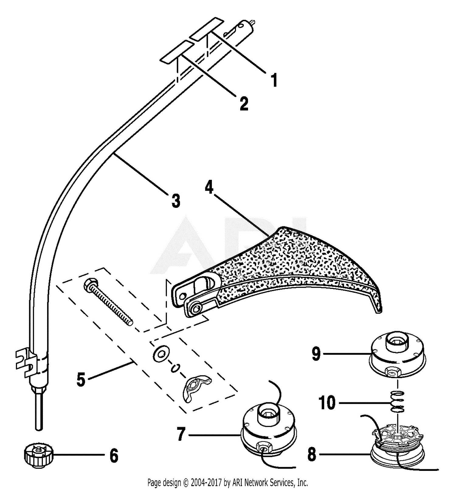 stihl edger parts diagram