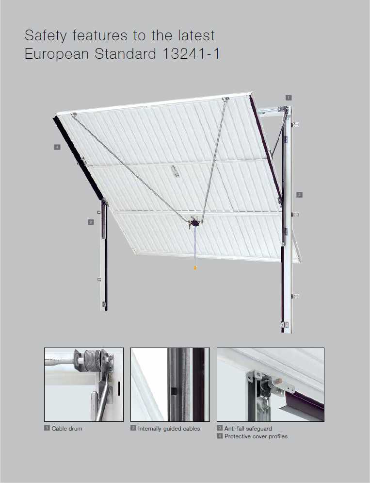 garage door diagram parts