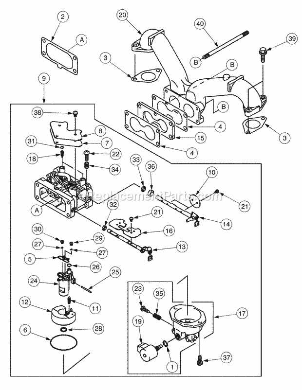 cub cadet rzt 50 parts diagram