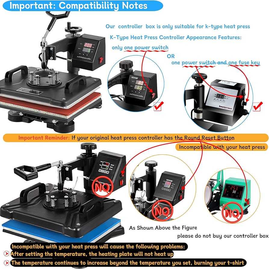 heat press parts diagram