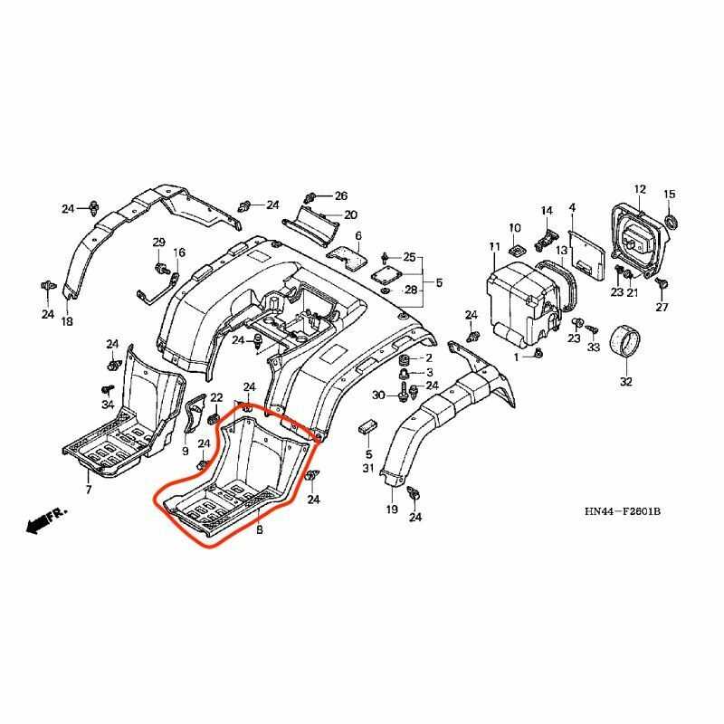 honda rancher 350 parts diagram