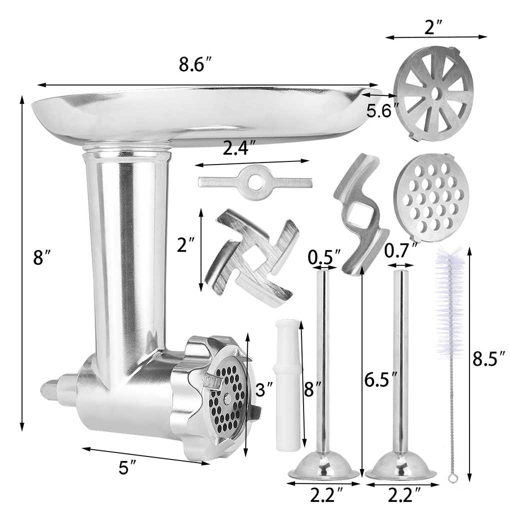 meat grinder parts diagram