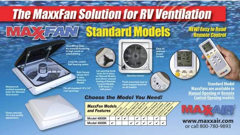 maxxair fan parts diagram