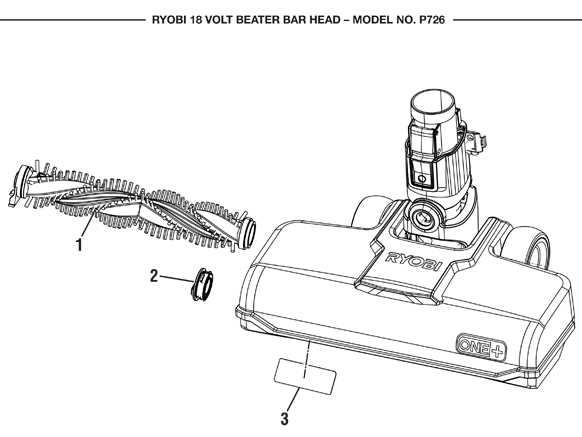 ryobi stick vacuum parts diagram