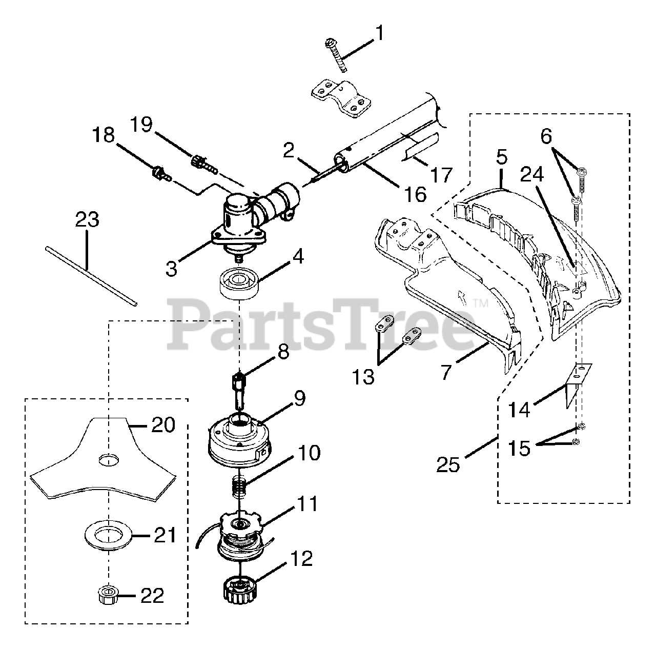 ryobi string trimmer parts diagram