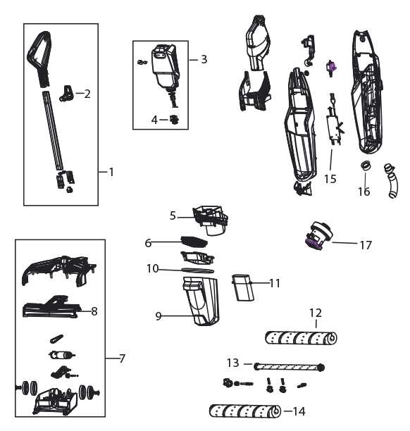 bissell 1551 parts diagram