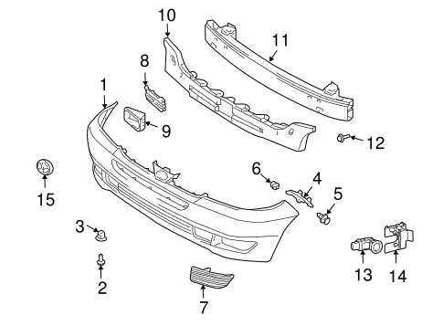 toyota sienna body parts diagram