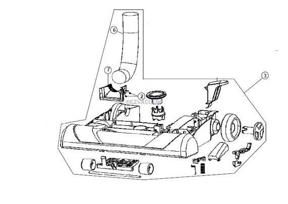 hoover windtunnel vacuum parts diagram