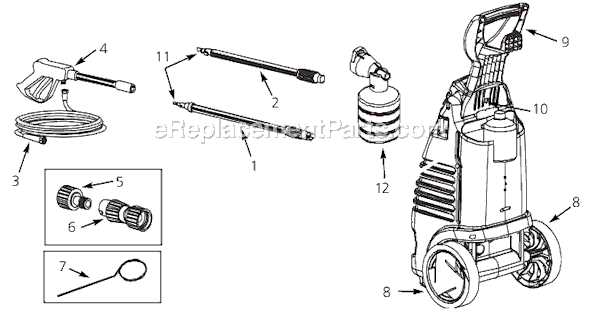 husky pressure washer parts diagram