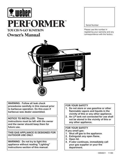 weber performer parts diagram