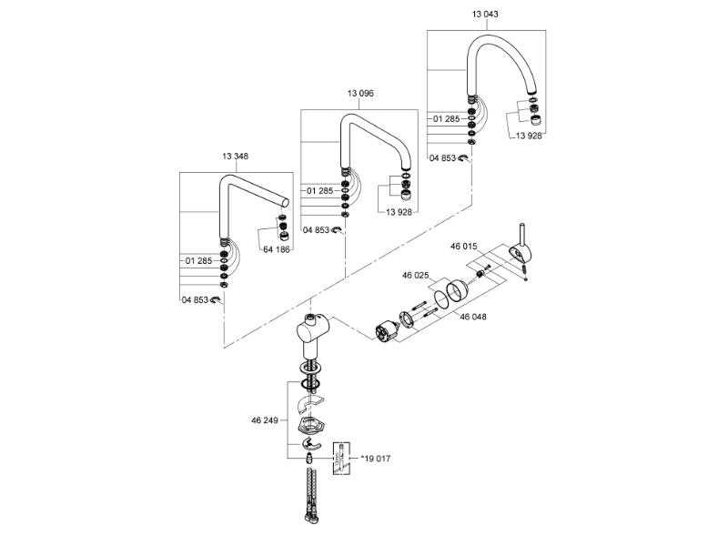 grohe faucet parts diagram