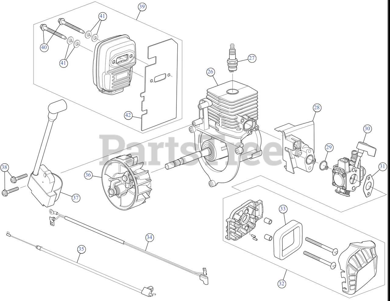 craftsman blower parts diagram